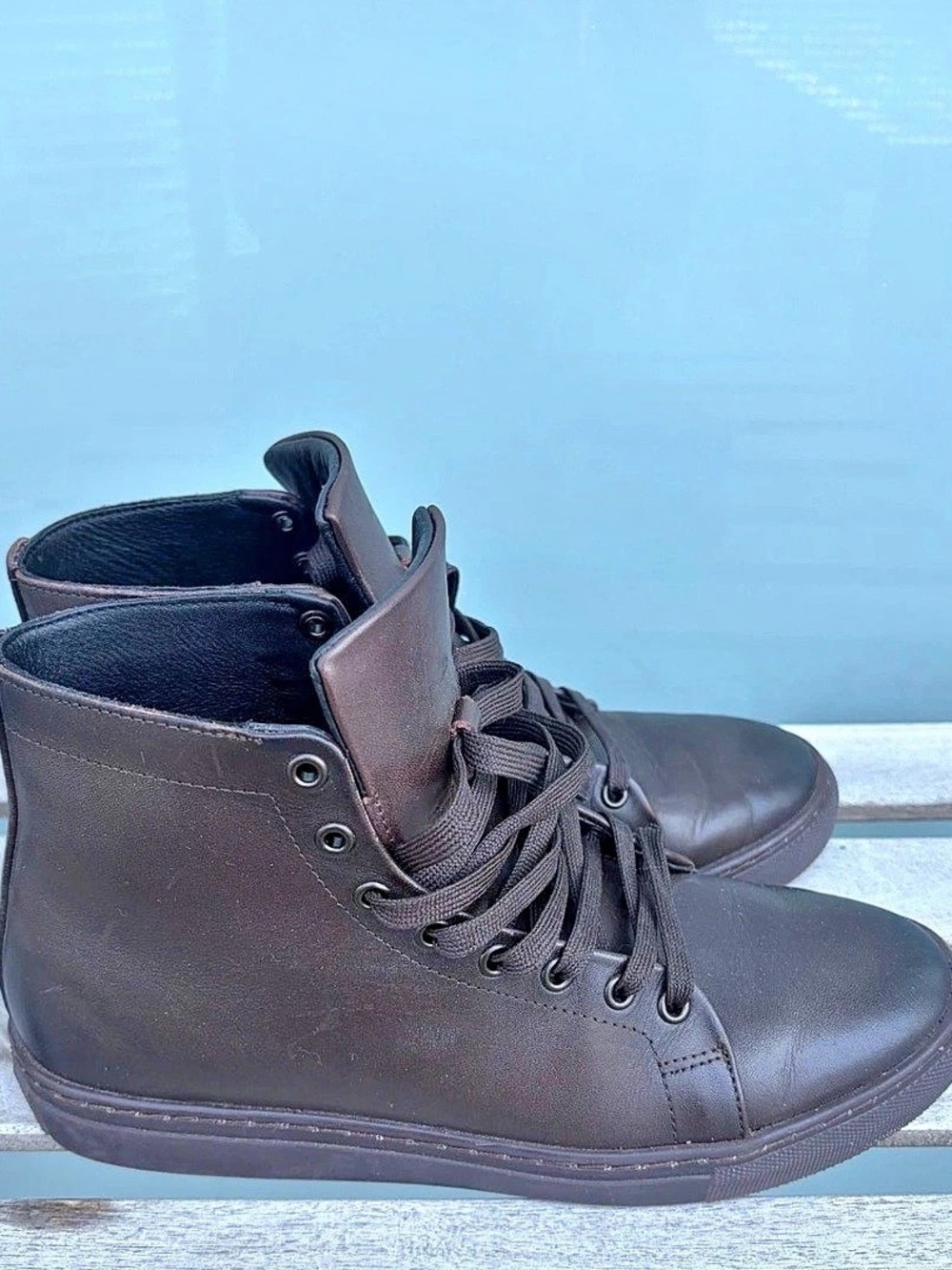 Thursday Everyday Leather High Top Sneakers US 8
